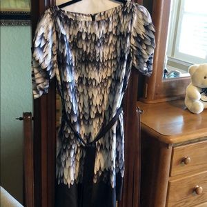 Print silky feeling material